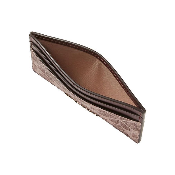 NEW Kate Spade Flower Coated Canvas Cardholder in Pink Multi - Picture 4 of 7